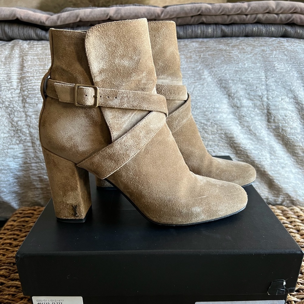 Saint Laurent Suede Booties